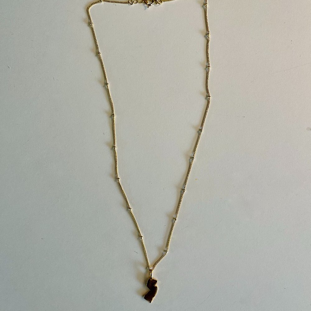 Gold-plated New Jersey Necklace